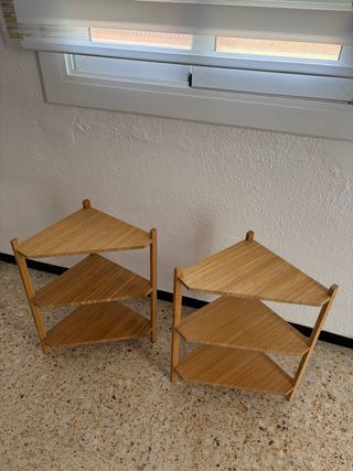 Estantería esquinera RÅGRUND IKEA Bambú