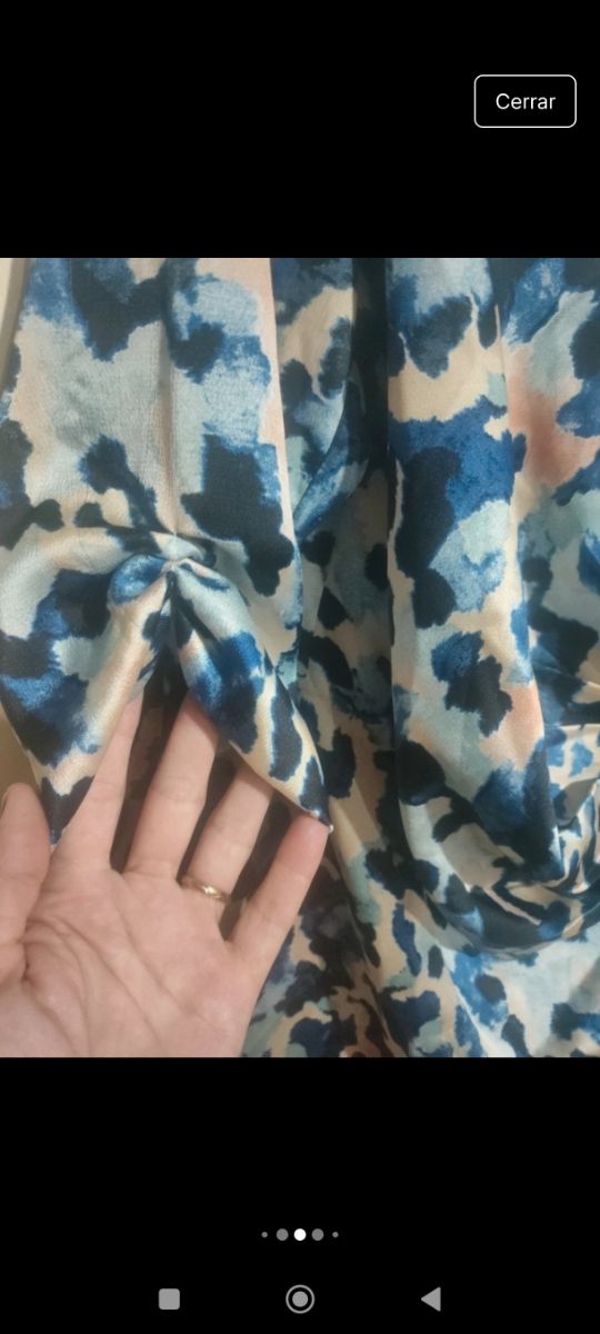 Vestido cruzado estampado