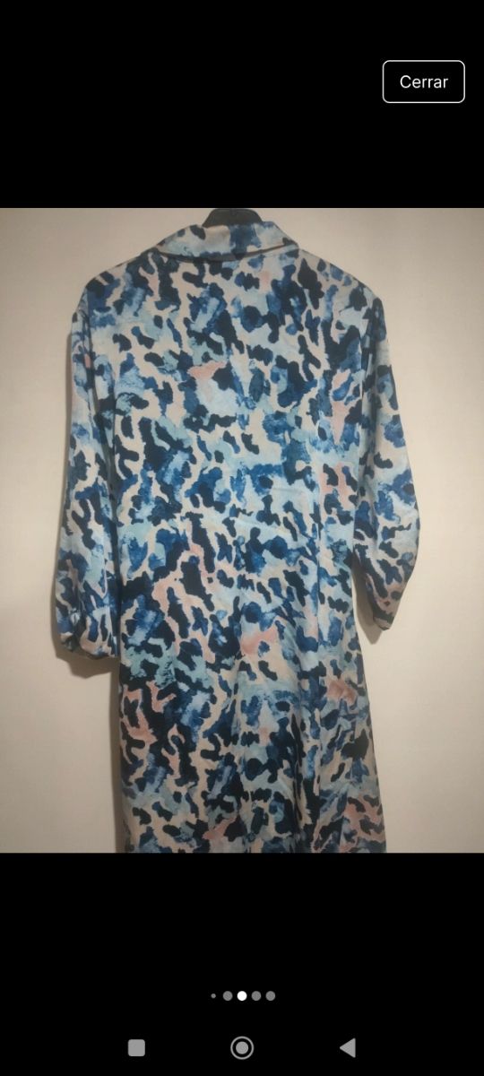 Vestido cruzado estampado