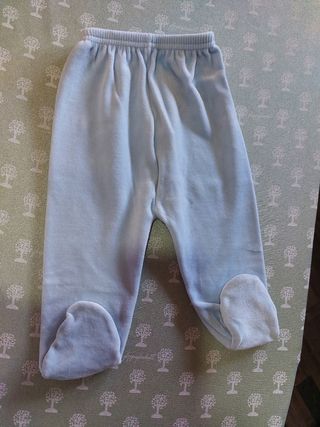 Completino ciniglia celeste 3 mesi nuovo con etich