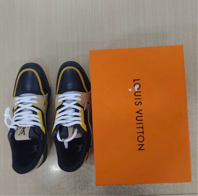 Zapatilla Louis Vuitton Beige/Negro/Amarillo