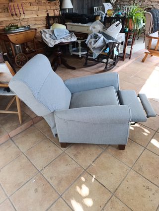 Butaca Ikea Relax Gris Tela