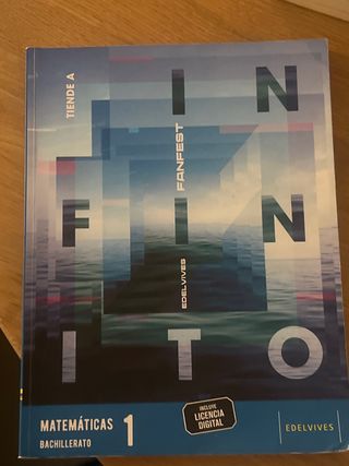 Libro matemáticas, Edelvives primero de bachillera