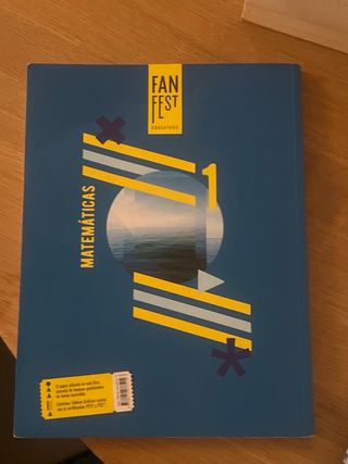 Libro matemáticas, Edelvives primero de bachillera