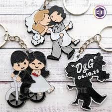 Llaveros personalizados puzzle corazón