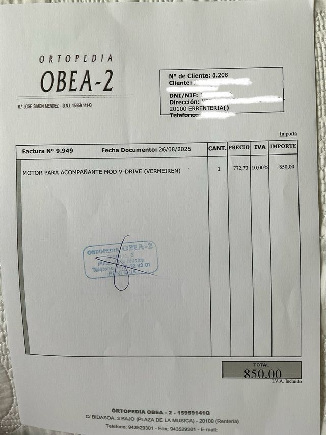 Motor para silla de ruedas