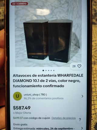Altavoces Wharfedale Diamond 10.1 Negros