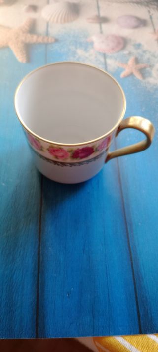 Tazza da tè anni '40 con rose