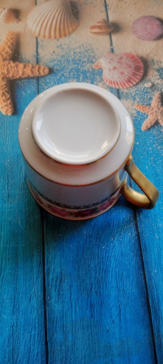 Tazza da tè anni '40 con rose