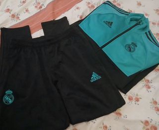 Chándal Adidas Real Madrid Negro y Turquesa