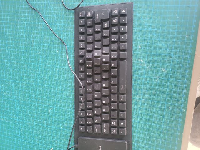 Teclado de goma portátil