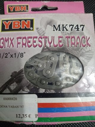 Cadena YBN MK747 BMX Freestyle Gris