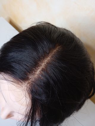 Peluca Pelo Natural Corta Negra