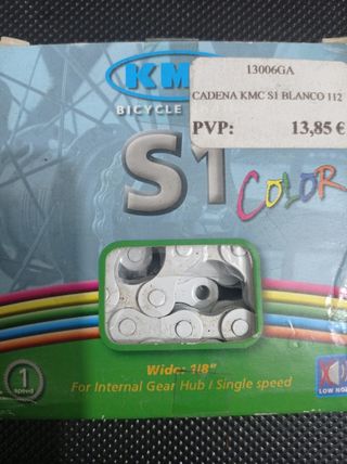 Cadena KMC S1 Blanco 112