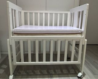 Minicuna colecho blanca multifuncional