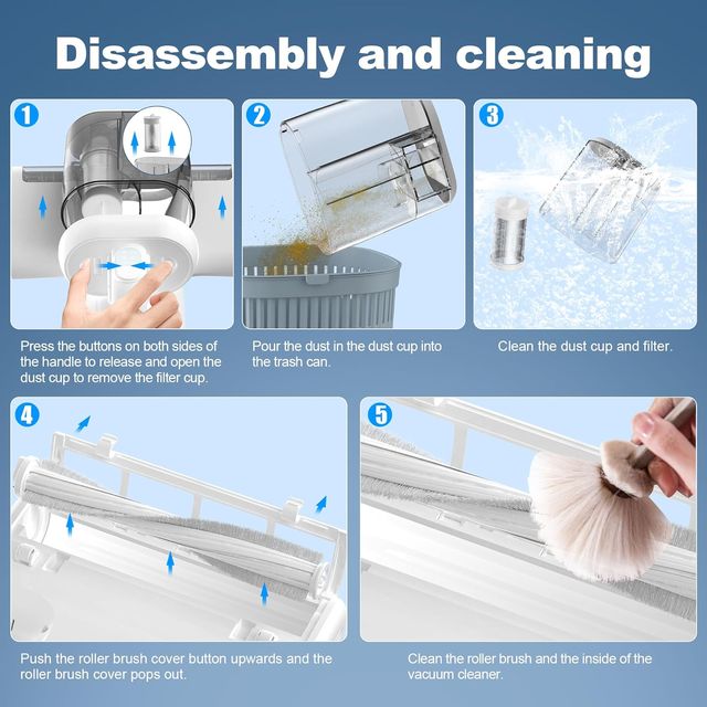 ☆ Aspirapolvere antiacari con luce UV e calore