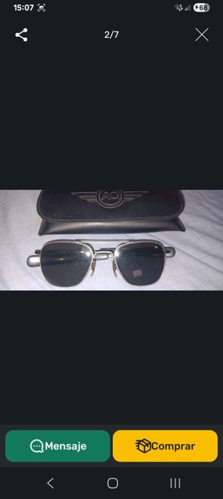 Gafas de sol American Optical negras