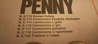 Penny 1:66 Camioncino Spartineve