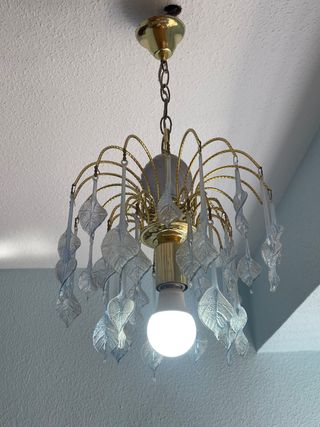 Lámpara de techo colgante de cristal