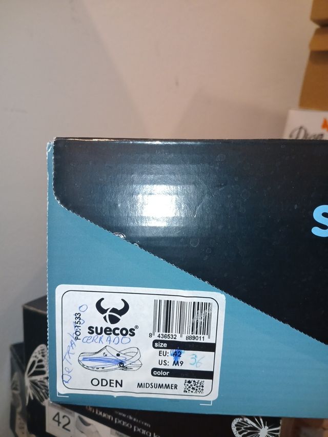 Zapatillas blancas perforadas con velcro
N36