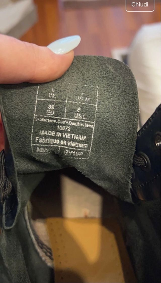 Stivaletti Dr. Martens blu scuro