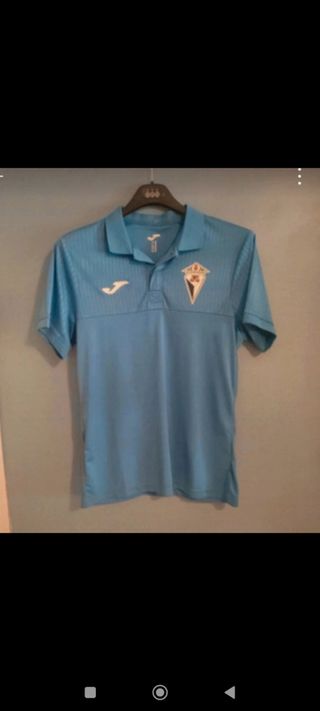 Camiseta Polo Fútbol Azul