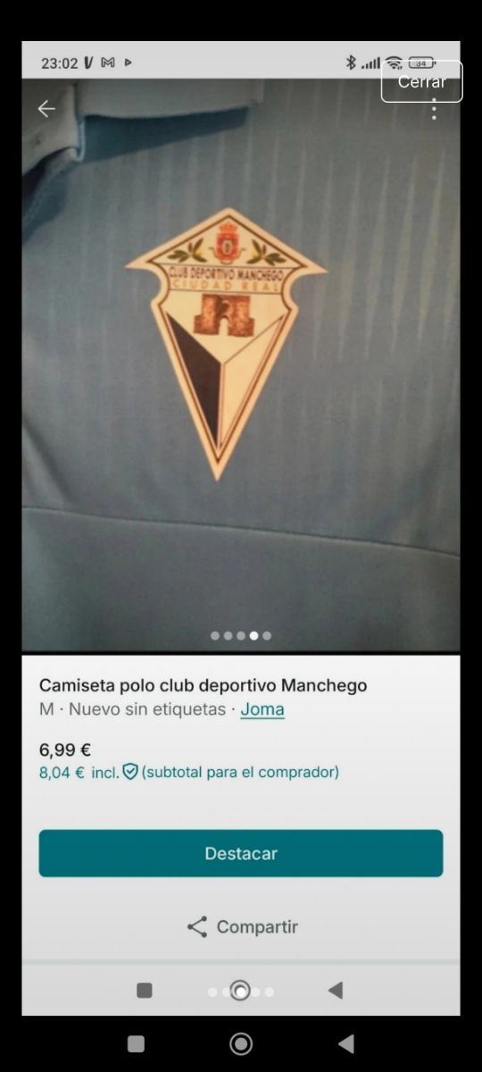 Camiseta Polo Fútbol Azul