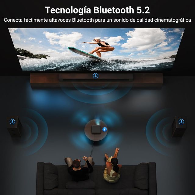 ☆ Proiettore Bluetooth HAPPRUN H11 Full HD WiFi 6