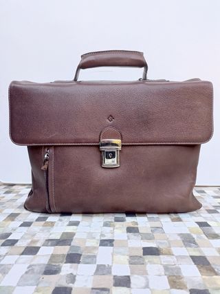 Cartera de piel artesanal con asa Nueva a estrenar