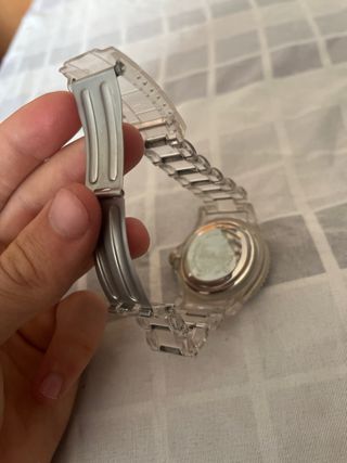 Reloj B. Infantil Azul y Plateado
