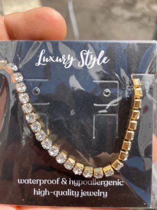 Pulsera Tennis Chapada Oro 18K