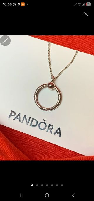 Colgante Pandora Aro Plata