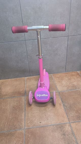 Patinete 3 ruedas rosa