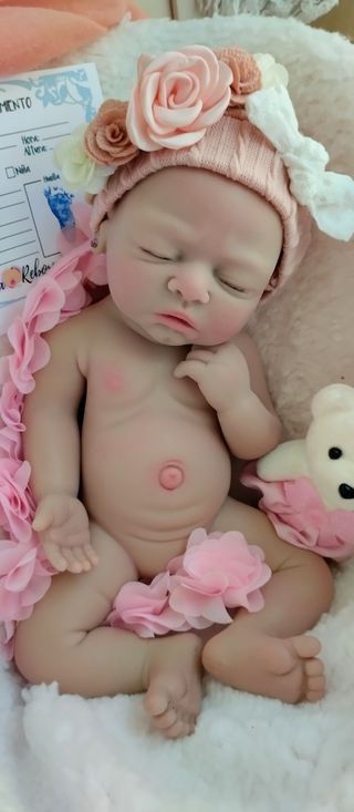 Bebé Reborn Silicona Niña 33cm