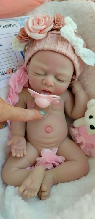 Bebé Reborn Silicona Niña 33cm
