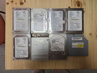 Lote 4 Discos Duros IDE + DVD