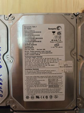 Lote 4 Discos Duros IDE + DVD