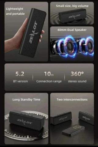 Altavoz Bluetooth 5.3 ZEALOT S31 (10W) 
