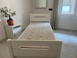Cama nido blanca de madera