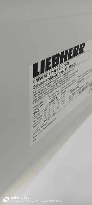 NEVERA COMBI LIEBHERR NO FROST ENERGÍA A+