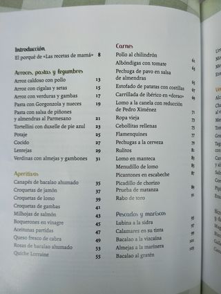 Libro Las recetas de mamá