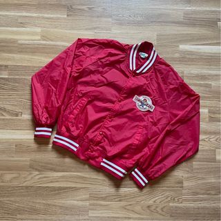 Chaqueta Bomber Vintage Nebraska Roja Talla S