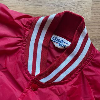 Chaqueta Bomber Vintage Nebraska Roja Talla S