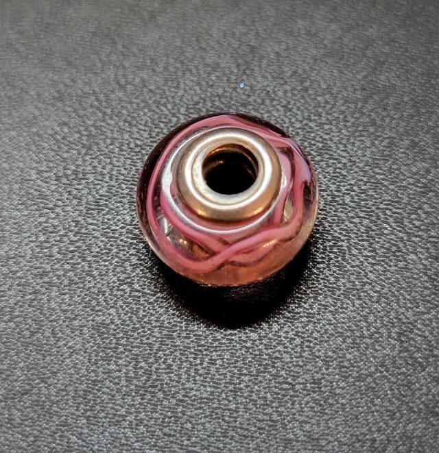 Charm Pandora Cristal Rosa y Plata