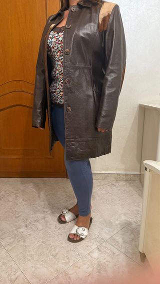 Giacca di pelle da donna – Taglia L