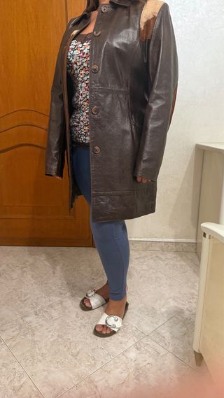 Giacca di pelle da donna – Taglia L
