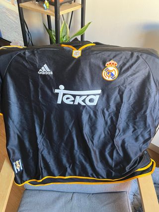Camiseta Retro Real Madrid Negra Adidas
