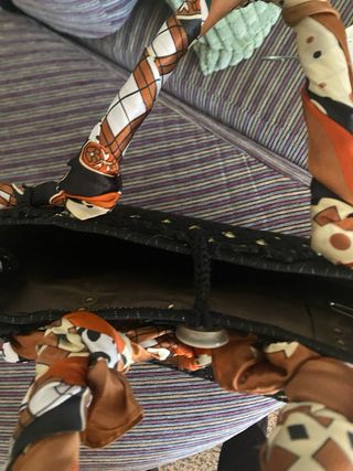 Borsa uncinetto nera