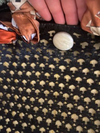 Borsa uncinetto nera