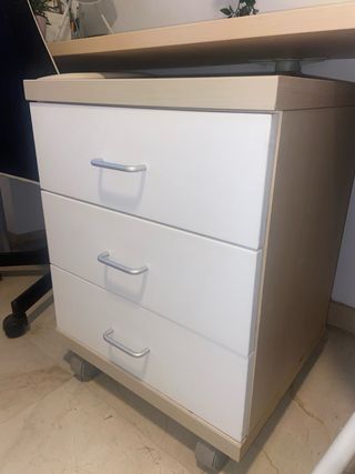 Cajonera de 3 cajones de madera de Kibuc